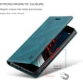 thumbnail image 5 of Case for iPhone 7 Plus iPhone 8 Plus, Retro Matte Protective Leather Case with RFID Blocking Viewing Stand Magnetic Closure TPU Shell Flip Cover - Blue, 5 of 13