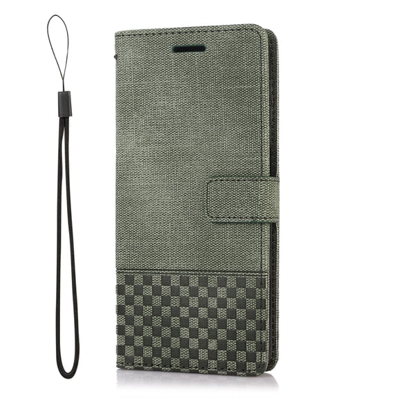 Suited for Samsung Galaxy A32 5G Wallet Case with Wrist Strap,Decase Magnetic Folio Flip RFID Blocking Card Slots Kickstand Protective Cover,Green