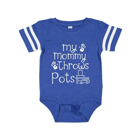 

Inktastic Pottery Mom Funny Mommy Throws Pots Gift Baby Boy or Baby Girl Bodysuit