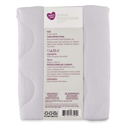 PARENT’S CHOICE PARENT’S CHOICE QUILTED PLAYARD MATTRESS COVER, GRAY