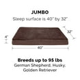 thumbnail image 5 of FurHaven Ultra Plush Orthopedic Deluxe Mattress Pet Bed for Dogs & Cats - Chocolate, Jumbo, 5 of 10