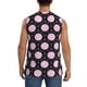 thumbnail image 4 of Balery Pink Groovy Disco Ball Camisetas sin mangas para hombre, absorbe la humedad y protege contra el mal olor.-XX-Large, 4 of 7