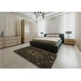 thumbnail image 5 of Ahgly Company Machine Washable Indoor Round Transitional Red Brown Area Rugs, 6' Round, 5 of 7