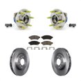 thumbnail image 1 of Transit Auto Front Hub Bearing Assembly Disc Brake Rotors and Ceramic Pads Kit for Car Pontiac Montana Chevrolet Uplander Buick Terraza Saturn Relay KBB-122286, 1 of 11