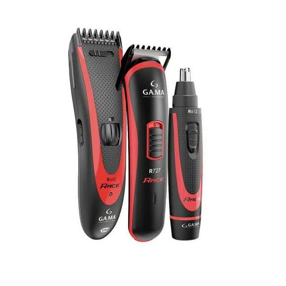Pack de 3 cortadoras Gama Race Inalámbricas Rojo Gama GC42 - HF GT27 - HF GNT12 -HF