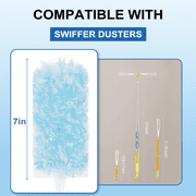 Xueyu 30 Count Duster Refills, Heavy Duty Duster Refills for Cleaning Home Blinds & Cars, Microfiber Dusting Kit with Short & Extension Handle