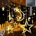 thumbnail image 1 of Luces de cadena solares Luces de cadena solares LED Luces de cadena de luna de estrella Luces de jardín al aire libre Patio L - Blanco cálido ACTIVE Biensenido a ACTIVE, 1 of 3