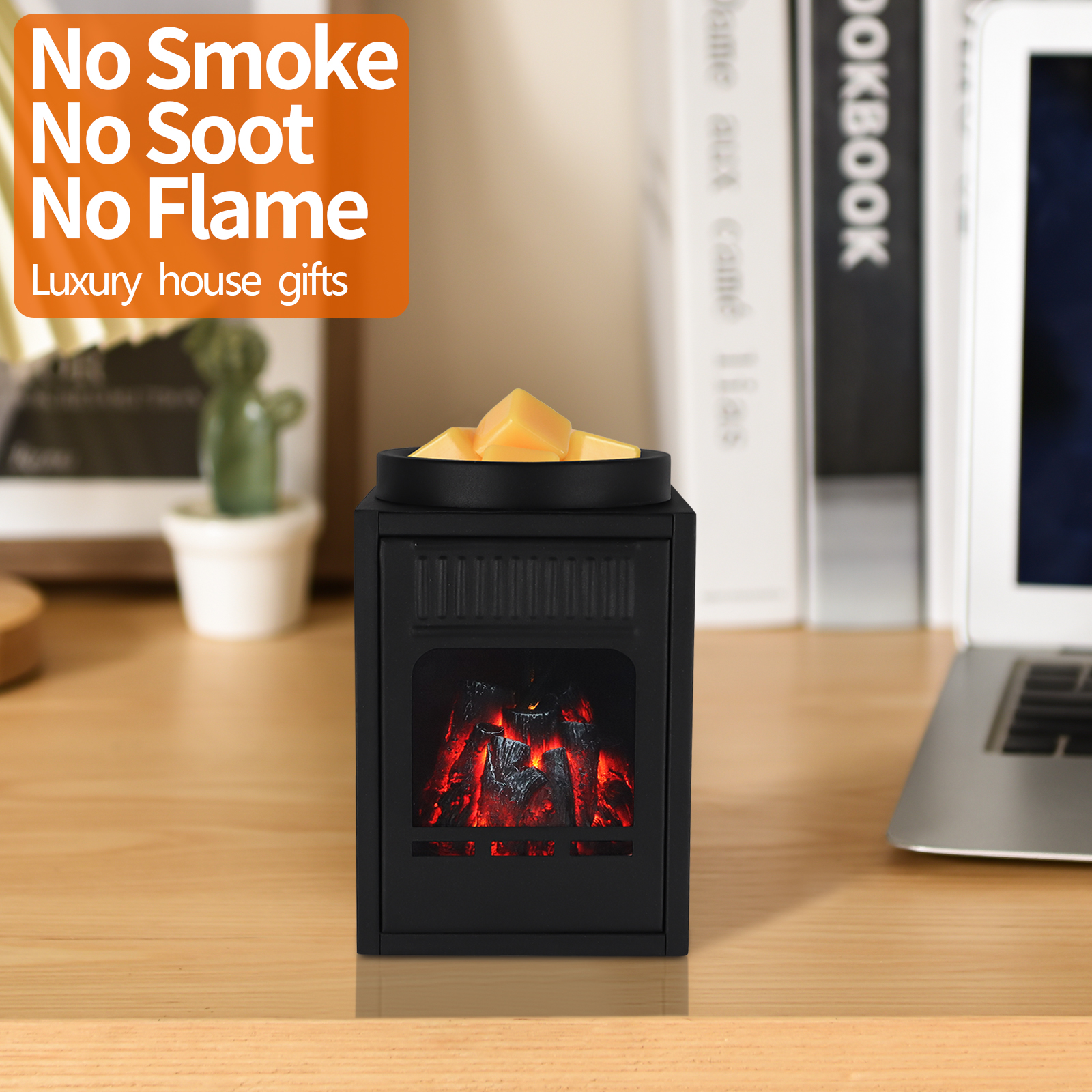 Kobodon Electric Oil Burner Wax Melts Burner Warmer Melter Fragrance Oil Burner for Home Office Bedroom Living Room Gifts DecorBlack