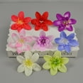 thumbnail image 3 of KAKOWELY 16 pinzas para el pelo con flores artificiales de seda, decoración de orquídeas, material para pinzas para el pelo con flores artificiales falsas., 3 of 5