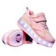 thumbnail image 1 of YUNICUS Kids LED USB Charging Roller Skate Shoes with Wheel Shoes Light up Roller Shoes Rechargeable Roller Sneakers, 1 of 8