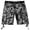 1. Black/White, variant on Ma Croix Men's Utility Multi Pockets Comfortable Twill Cargo Shorts with Belt