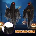 thumbnail image 2 of Halloween Decorations Zombie  Sound Induction Groundbreaker  with Scary Sound  Glowing LED Eyes  Scary Teeth & Movable Skull Head and Arm, 2 of 7