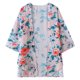 thumbnail image 2 of Irfora Moda Mujer Verano Estampado floral Cárdigan Manga tres cuartos Split Casual Bohemian Beach Kimono Irfora Cárdigan estampado, 2 of 7