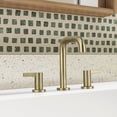 thumbnail image 4 of PARLOS Widespread 2-handle Bathroom Faucet with Water Supply Lines，Brushed Gold, 4 of 13