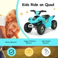 thumbnail image 4 of Costway 6V Kids Electric Quad ATV 4 Wheels Ride on Toy Toddlers Forward & Reverse Blue, 4 of 9