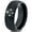 Black Dome Tungsten, variant on Tungsten Playing Cards Suit Symbol Band Ring 8mm Men Women Comfort Fit Black Dome Polished