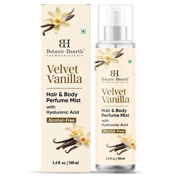 Bruma de Perfume Botanic Hearth Velvet Vanilla para Cabello y Cuerpo 100 ml
