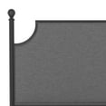 thumbnail image 2 of Hillsdale Furniture McArthur Metal Upholstered King Bed, Matte Black with Gray Fabric, 2 of 10