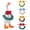 Bikini, variant on Mechanical Keyboard Fidget Keychain for Stress Relief & Focus, Clicky Sound Clicker with Tactile Keys for ADHD and Anxiety, Portable Office Desk Toy for Adults
