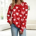 thumbnail image 5 of vigerkar Crewneck Valentine Sweatshirts for Women Trendy- Women's Long Sleeve Pullover Tops Fashion Clothes (Red, M), 5 of 9