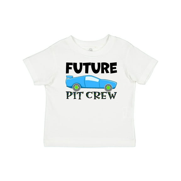 Inktastic Future Pit Crew Blue Race Car Boys or Girls Baby T-Shirt
