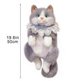 thumbnail image 3 of Realistic Ragdoll Cat Stuffed Animal Backpack Cat Backpack Plush Toy Cute Handcrafted Cat-Shaped Bag Stuffed Animals Backpack for Women Casual Backpack for & Cat Lovers, 3 of 8