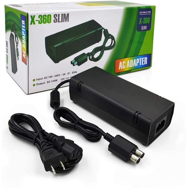 Power Supply Brick For Xbox 360 Slim Ac Adapter Power Cord Replacement Charger For Xbox 360 Slim Console Walmart Com Walmart Com Power Supply Brick For Xbox 360 Slim Ac Adapter Power Cord Replacement Charger For Xbox 360 Slim Console Walmart Com Walmart Com
