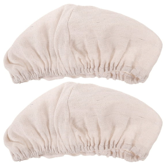 Homoyoyo Reusable Cotton Bread Proofing Basket Liners for Dough Fermentation, White, Set of 2