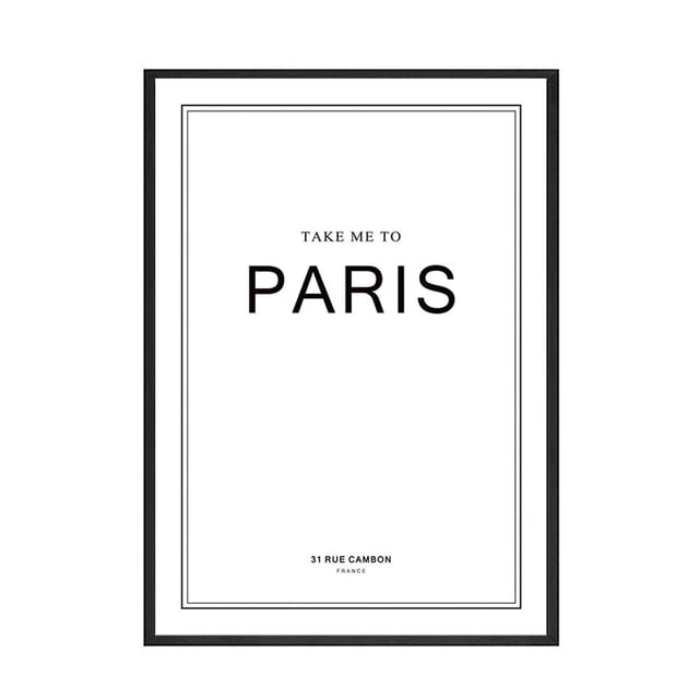 Carteles de lienzo de París para decoración de sala de estar, impresiones de Perfume, pinturas artísticas de pared, moda moderna, Sexy, Super Girl, negro, blanco
