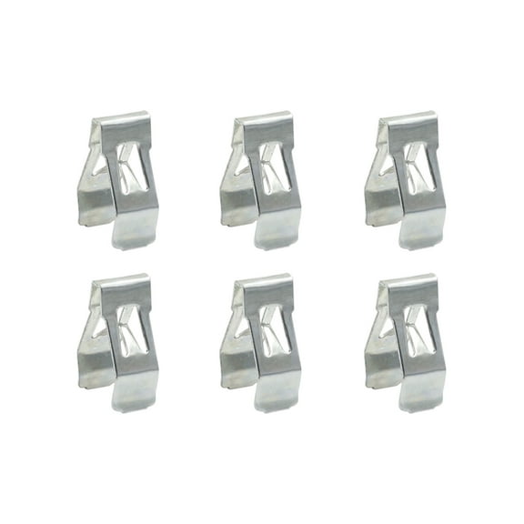 Car Dashboard Retainer Console Instrument Panel Trim Metal Clips 15.5 x 10mm 6pcs