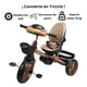 thumbnail image 4 of Triciclo Infantil Tipo Carriola con Bastón Ajustable Luz y Sonido-Caqui, 4 of 8