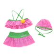 thumbnail image 1 of Traje de baño de 3 piezas para niñas, estampado de lunares, rosa, traje de baño para niños, conjunto de Bikini Tankini, ropa de playa de verano zhangmengya unisex, 1 of 2