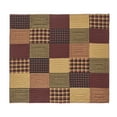 thumbnail image 2 of VHC Brands Quilt King, Cotton Quilt, Country Bedding, Connell Collection, Size - 97x106, Burgundy, 2 of 5