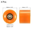 thumbnail image 2 of Unique Bargains Roues de Longboard 60mm avec Roulements ABEC-11 Roues de Rue pour Skateboards Cruiser 80A, Orange Doré Lot de 4, 2 of 4