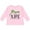 AD-Pink, variant on Donate Life-Be an Organ Donor Boys or Girls Long Sleeve Toddler T-Shirt