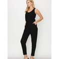 thumbnail image 3 of FashionMille Women's Casual Sleeveless Soft French Terry Casual Stretchy Summer Tank Long Romper Jumpsuit, 3 of 5