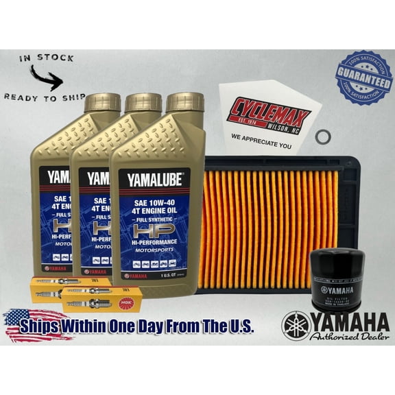 Cyclemax Full-Synthetic Yamalube Tune-Up Kit fits 2015-2025 Yamaha YZFR3