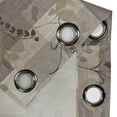 thumbnail image 4 of Ambesonne Geometric Grommet Curtain, Floral Pattern Shapes Art, 50"x84", Cocoa Dark Cocoa Beige, 4 of 5