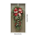 thumbnail image 3 of FastXmas 2.95 x 5.9 Ft Christmas Door Cover Christmas Hanging Banner Santa Claus Wreath Jingle Bell Door Curtain Xmas Pendant Cover Christmas Door Decor for House Wall Background Cloth Holiday Party, 3 of 6