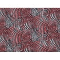 thumbnail image 2 of Zelouf Twist Knit Print  , Sewing, DIY, Crafts Fabric by the Yard, 980 Blk/coral, 10 Yard, 2 of 2