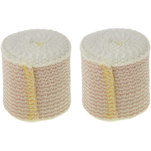 Woeilo 2" Elastic Bandage Wrap with Self-Closure – 2 Elastic Bandages, 5 Yards Stretched Compression Bandage Wrap, Wound Care Product for First Aid Kit and Medical Facilities Pack of 2