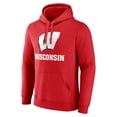 thumbnail image 2 of Men's Fanatics  Red Wisconsin Badgers Team Lockup Pullover Hoodie, 2 of 3