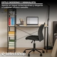 thumbnail image 4 of Escritorio con Repisa para Computadora o Laptop Diseño Minimalista Mesa Moderna con Estructura Resistente Mueble para Casa o Oficina Resistente Soporta hasta 120 Kg (Cafe), 4 of 9