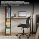 thumbnail image 4 of Escritorio con Repisa para Computadora o Laptop Diseño Minimalista Mesa Moderna con Estructura Resistente Mueble para Casa o Oficina Resistente Soporta hasta 120 Kg (Cafe), 4 of 9