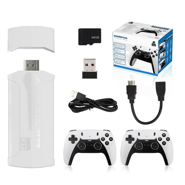 2.4G HD Arcade Machine Regalos Antideslizante para Niñas (Blanco 64G)