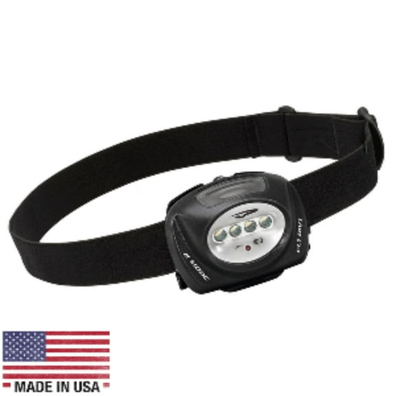 Princeton Tec Headlamp,Plastic,Black,78lm QUAD-II-BK