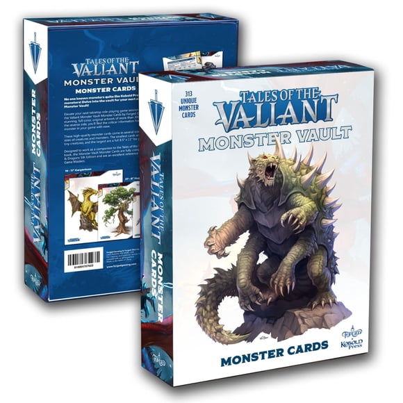 Monster Cards Forged Dice Co. Tales of the Valiant 313 piezas