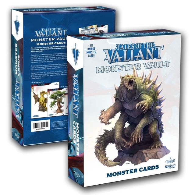 Monster Cards Forged Dice Co. Tales of the Valiant 313 piezas