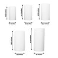 thumbnail image 3 of Efavormart Set Of 5 | White Spandex Cylinder Plinth Display Box Stand Covers, Stretchable Pedestal Pillar Prop Covers - 160 GSM, 3 of 9