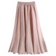 thumbnail image 1 of Falda elástica de algodón de cintura alta y corte A para mujer - Algodón, largo medio - Talla única (M), primavera/verano/otoño, 1 of 3